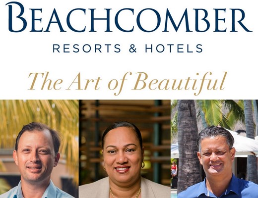 Nouvelles nominations à Trou aux Biches Beachcomber, Paradis Beachcomber et Dinarobin Beachcomber