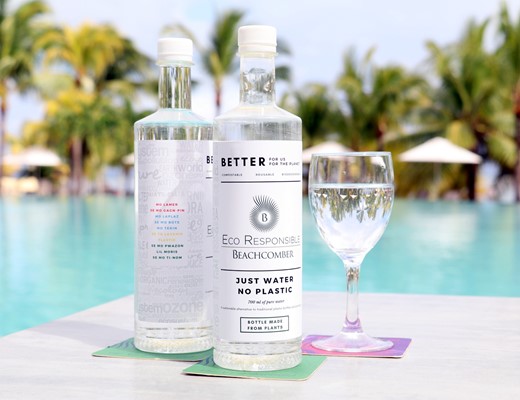 Beachcomber Resorts & Hotels propose des bouteilles compostables & biodégradables « be.eau »