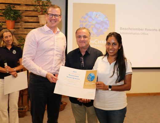 Beachcomber celebrates EarthCheck Gold Certification